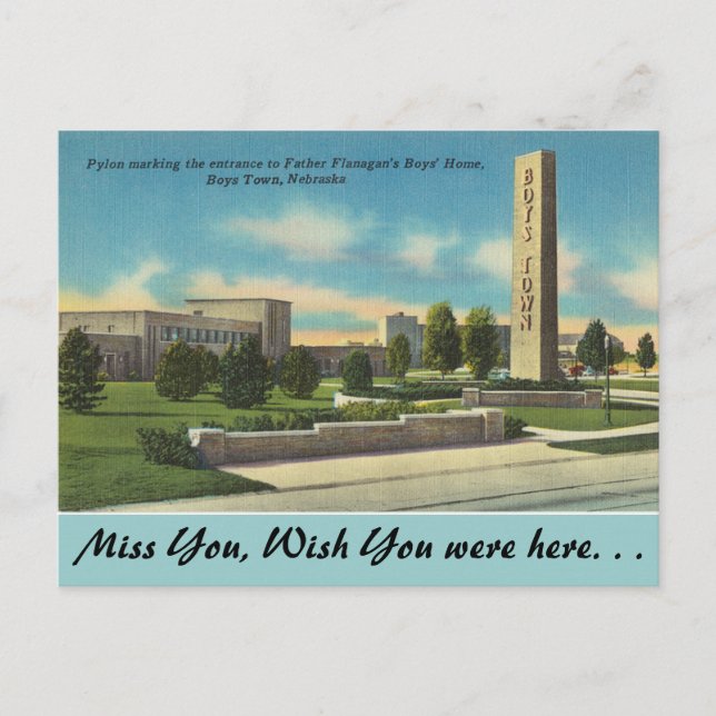 Postal Nebraska, Padre Flanagans (Anverso)