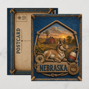 Postal Nebraska Viajes Antiguos