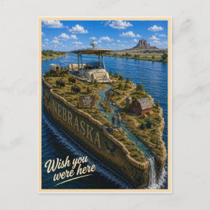 Postal Nebraska   Wish You Were Here   Serie del Estado