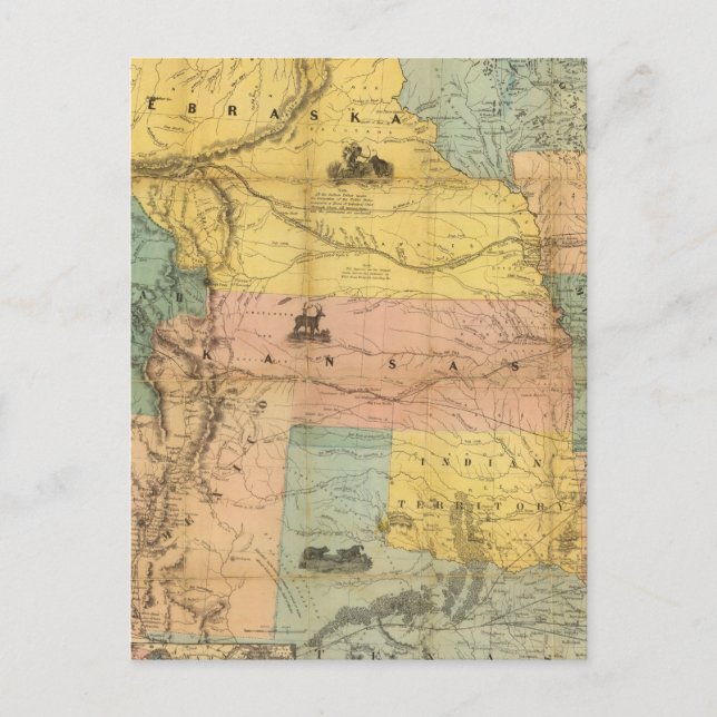 Postal Nebraska y Kansas 2 (Anverso)