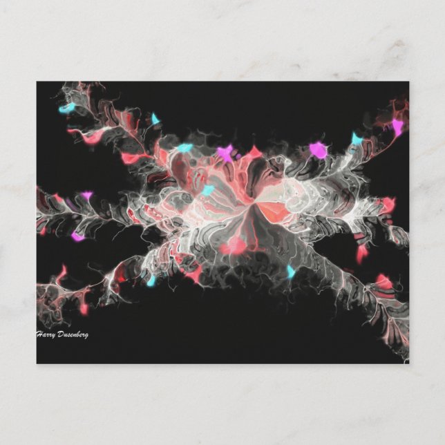 Postal Nebula Flowers (Anverso)