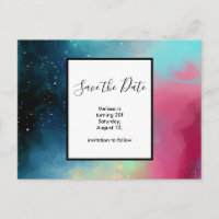 Nebulosa color verde y rojo moderno