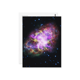 Postal Nebulosa de cangrejo Supernova Compuesto de hubble