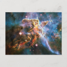 Postal Nebulosa de galaxia espacial. Estrellas universale