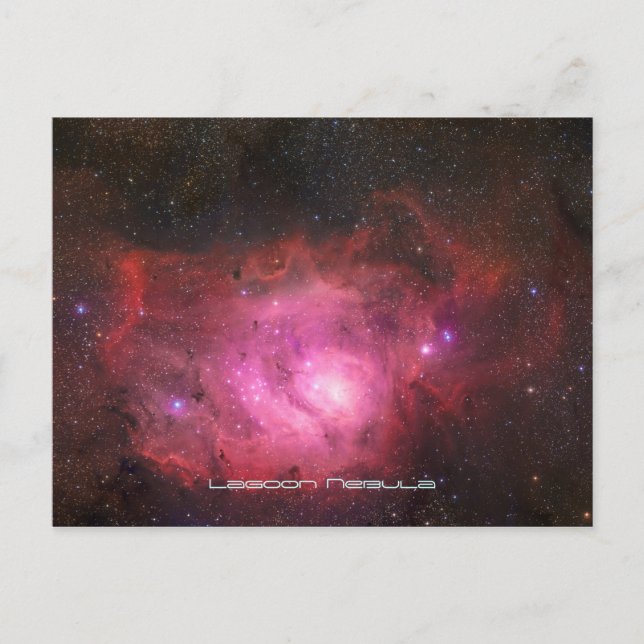 Postal Nebulosa de la Laguna - Nuestro universo impresion (Anverso)