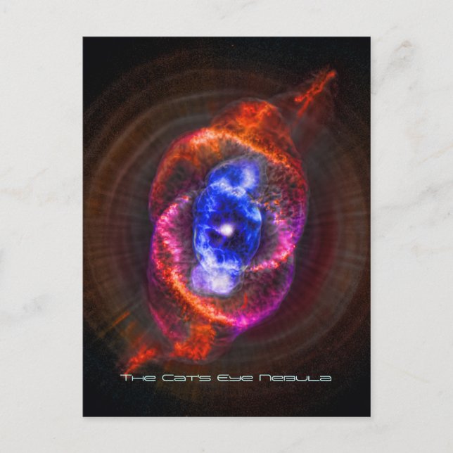 Postal Nebulosa de ojos de gatos (Anverso)