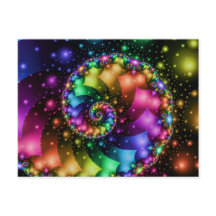 Nebulosa del arcoiris espiral fractal