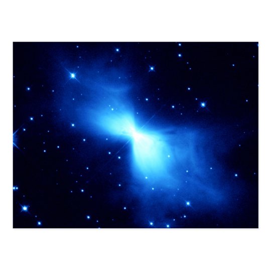 Postal Nebulosa del bumerán (telescopio de Hubble)