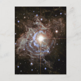 Postal Nebulosa espacial - Estrella variable Cepheid RS P