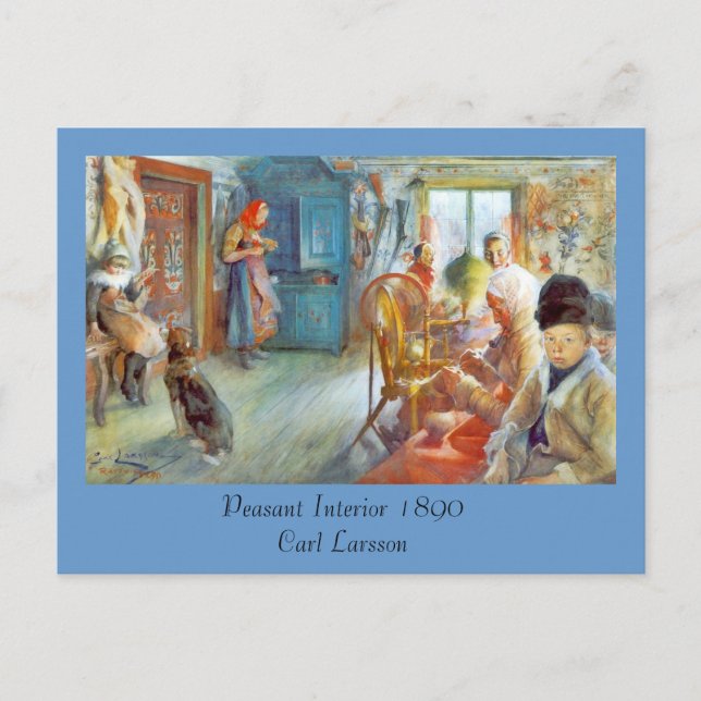 Postal Necesidad de la abuela (Interior campesino) (Anverso)