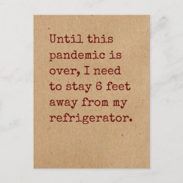 Postal Necesidad de permanecer a 6 pies de distancia del