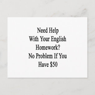 Postal Necesita Ayuda Con Su Homework En Inglés No Hay Pr