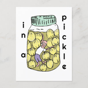 Postal Necesita ayuda en un tarro de cebolla encurtida