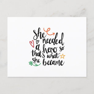 Postal Necesitaba un héroe