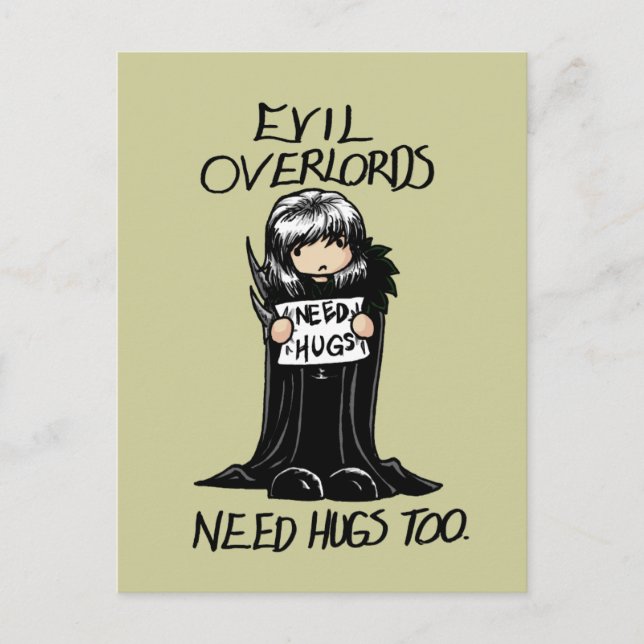 Postal Necesitar abrazos (Anverso)