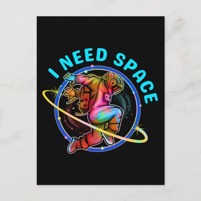 POSTAL NECESITO ESPACIO (Anverso)