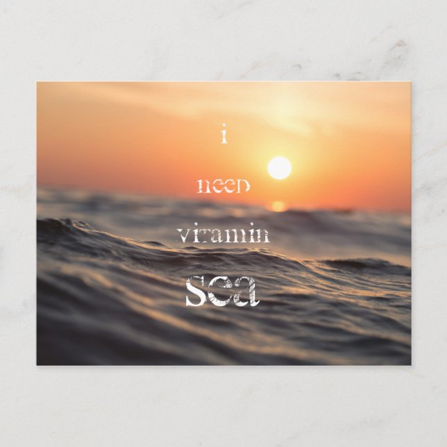 Postal Necesito vitamina SEA (Anverso)