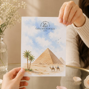 Postal Necrópolis de Giza, Gran Pirámide de Giza   Viaje