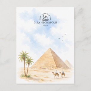 Postal Necrópolis de Giza, Gran Pirámide de Giza   Viaje