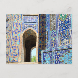 Postal Necrópolis de Shah-i-Zinda en Samarcanda