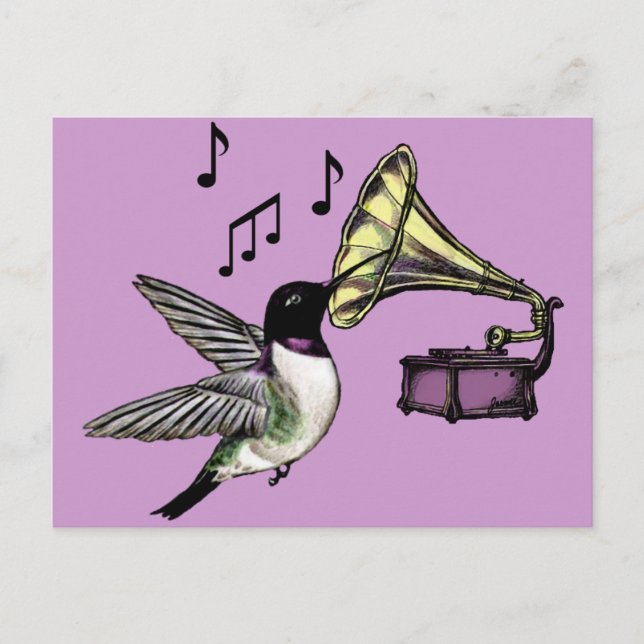 Postal Néctar Auditivo (Anverso)