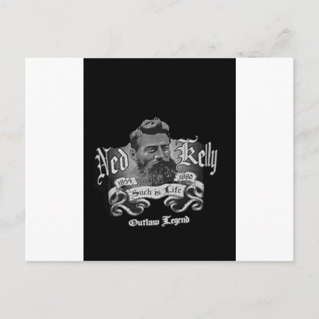 Postal Ned Kelly - Una leyenda australiana (Anverso)
