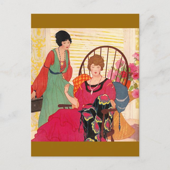 Postal Needlework Vintage 1923 (Anverso)