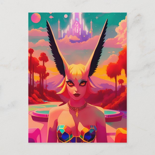 Postal Neena, Belle de los Pixies Caníbales (Anverso)