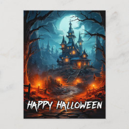Postal Nefarious Spooky Haunted House Halloween