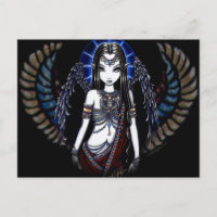 Postal Nefertari Angélica Diosa Egipcia