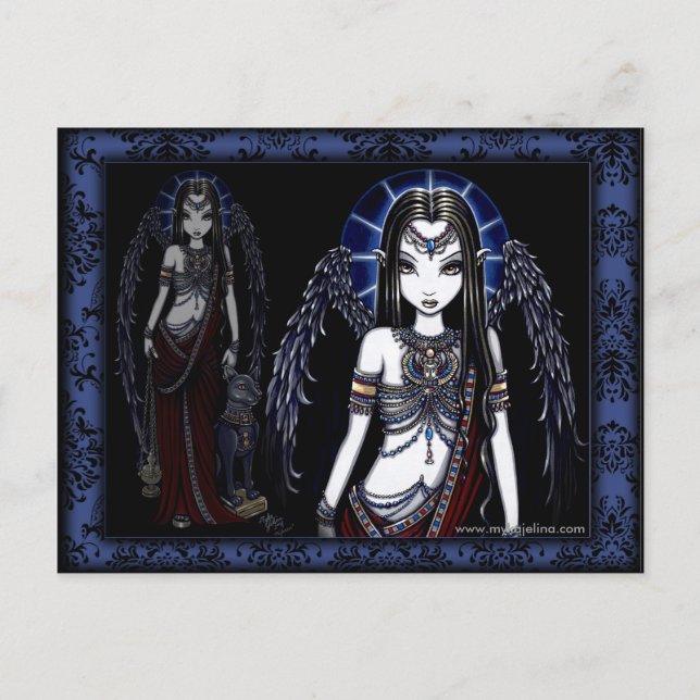Postal Nefertari Egyptian Angel Postcard (Anverso)