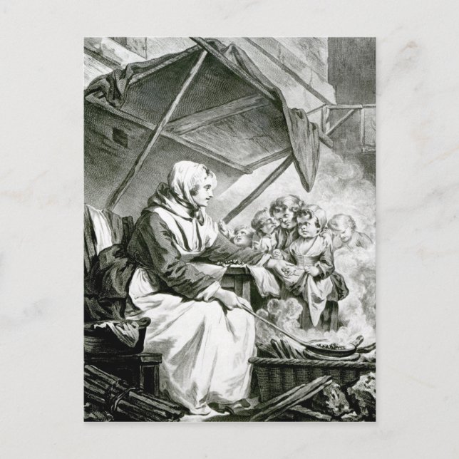 Postal Negociación sobre castañas (Anverso)