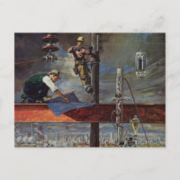 Negocio, arquitectos y construcción de época