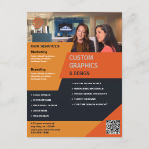 Postal Negocio de diseño gráfico