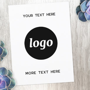 Postal Negocio promocional de logotipos
