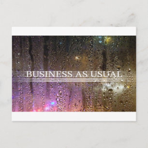 Postal negocios como de costumbre