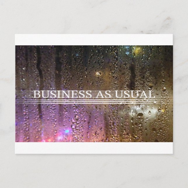 Postal negocios como de costumbre (Anverso)