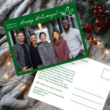 Negocios Simple Dove FOTO PERSONALIZADA NavidadFie