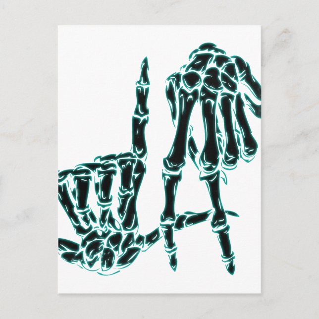 Postal negra (Anverso)