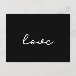 Postal negra de amor