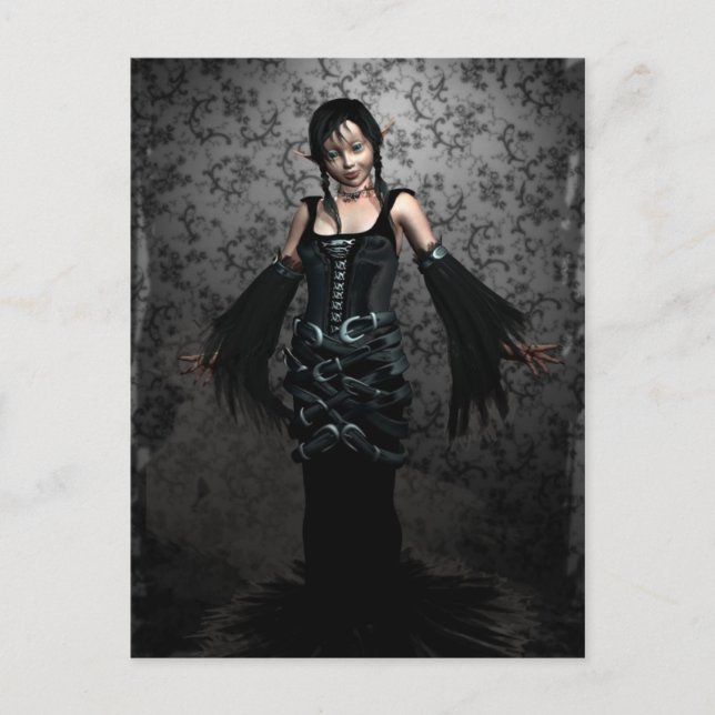 Postal negra gótico (Anverso)