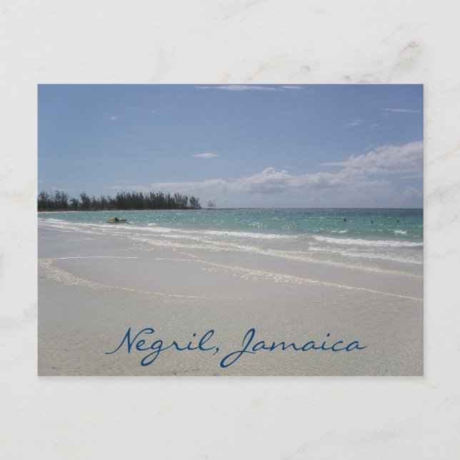 Postal Negril, Jamaica (Anverso)