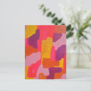 Postal Negrita rosa y amarilla Resumen