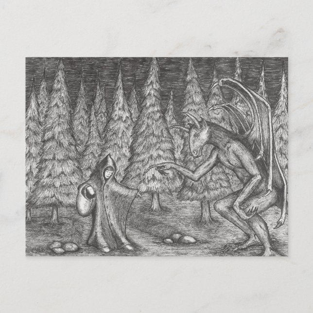 Postal Negro como noche (Anverso)