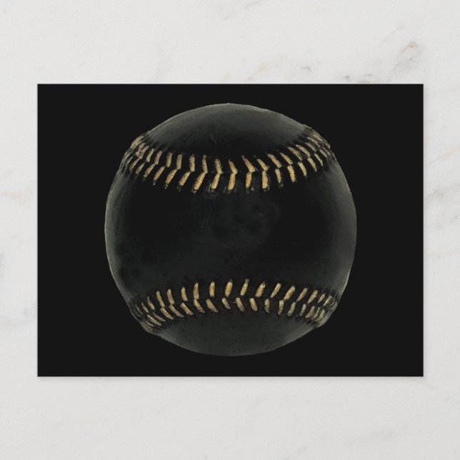 Postal negro de béisbol (Anverso)