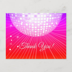 POSTAL NEGRO, DISCO FIESTA, BAILE, CUMPLEAÑOS GRACIAS TAR