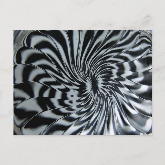 Postal Negro en blanco (Anverso)