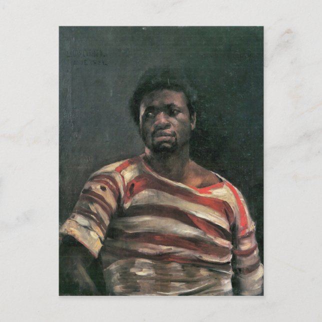 Postal Negro Othello de Lovis Corinth (Anverso)