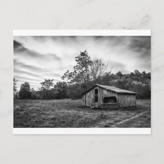 Postal Negro y blanco al amanecer (Anverso)