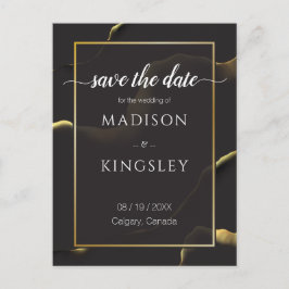 Postal Negro y Dorado 💡 Moderno Abstracto Tinta al Óleo